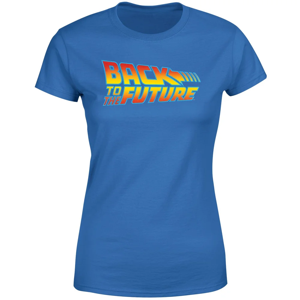Back To The Future Classic Logo Women's T-Shirt - Blue - S Image 1
