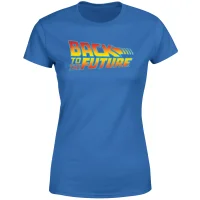 Back To The Future Classic Logo Women's T-Shirt - Blue - undefined undefined