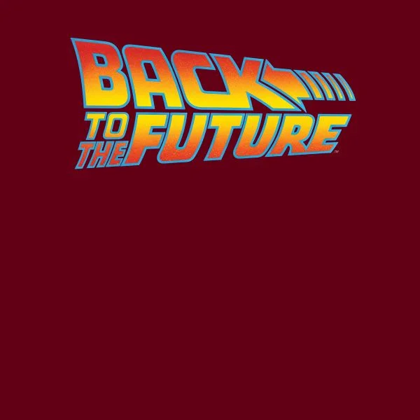 Back To The Future Classic Logo Women's T-Shirt - Burgundy