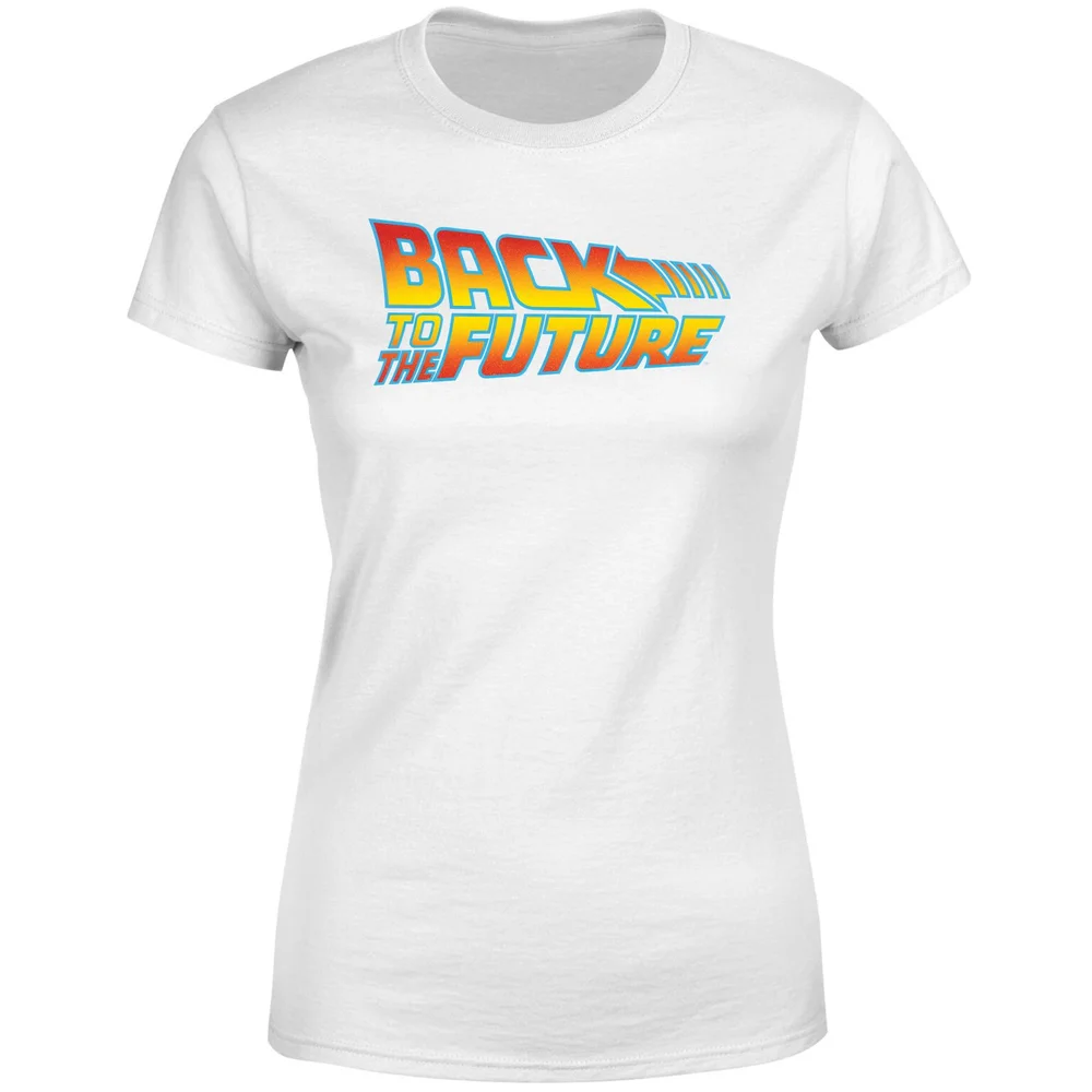 Back To The Future Classic Logo Women's T-Shirt - White - XS Image 1