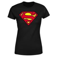 Official Superman Shield Women's T-Shirt - Black - undefined undefined