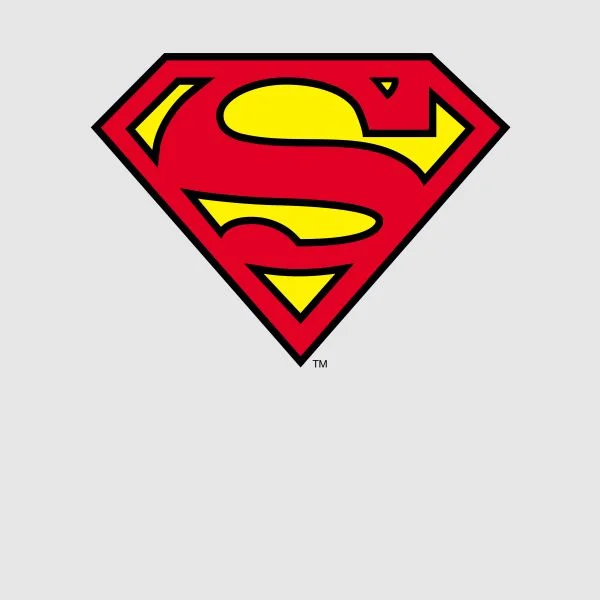 Official Superman Shield Women's T-Shirt - Grey