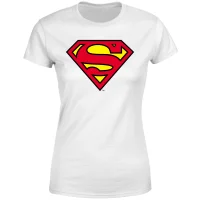 Official Superman Shield Women's T-Shirt - White - undefined undefined