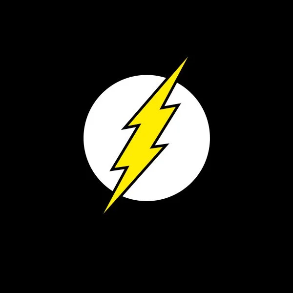 Justice League Flash Logo Women's T-Shirt - Black