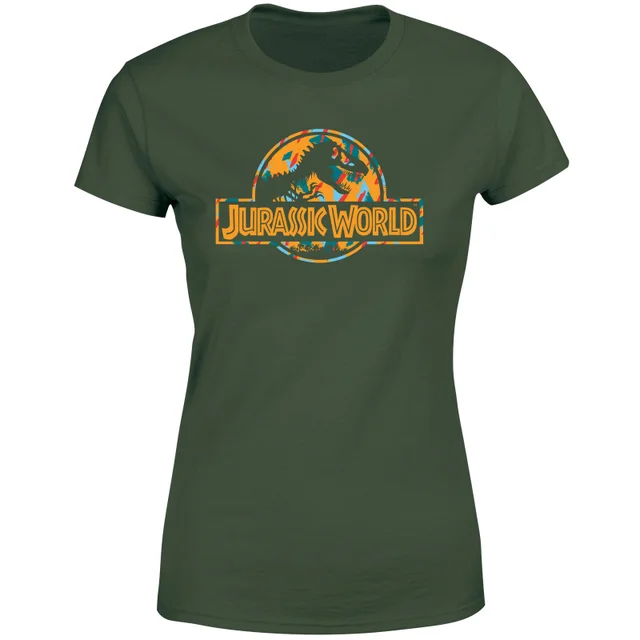 Jurassic Park Logo Tropical Women's T-Shirt - Green