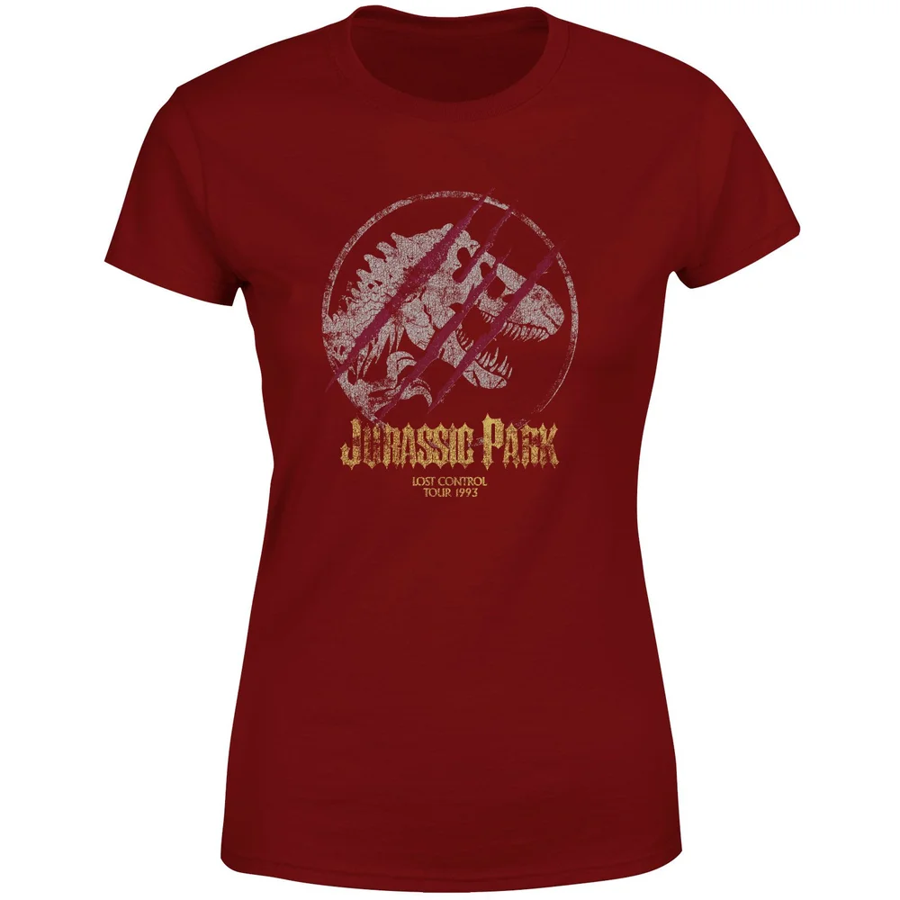 Jurassic Park Lost Control Women's T-Shirt - Burgundy - M Image 1