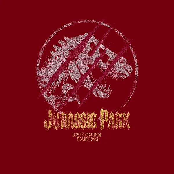 Jurassic Park Lost Control Women's T-Shirt - Burgundy