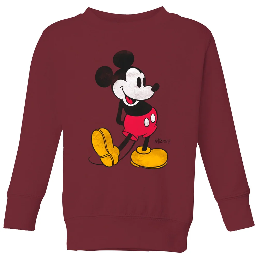 Disney Mickey Mouse Classic Kick Kids' Sweatshirt - Burgundy - 3-4 ans Image 1