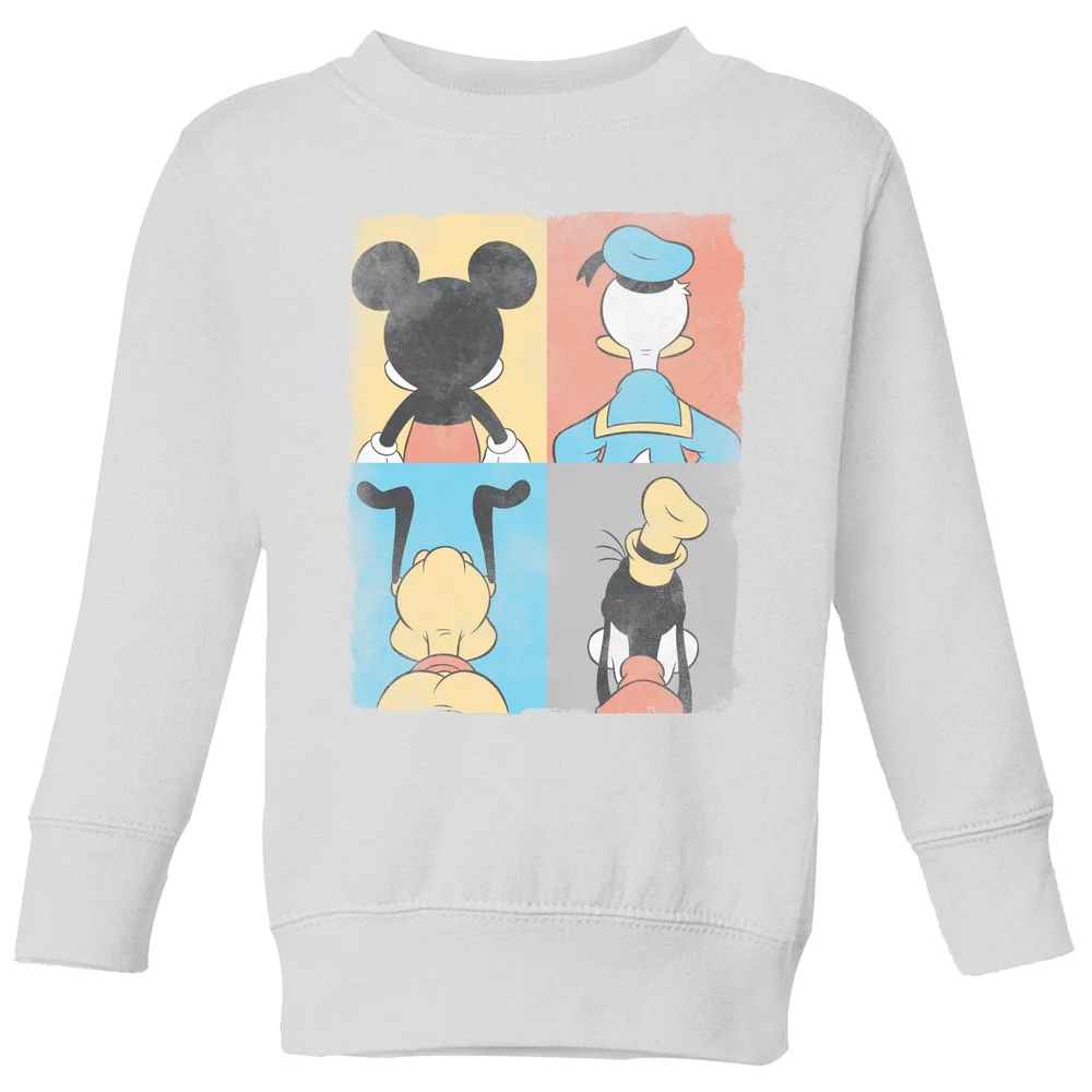 Disney Donald Duck Mickey Mouse Pluto Goofy Tiles Kids' Sweatshirt - White - 3-4 ans Image 1