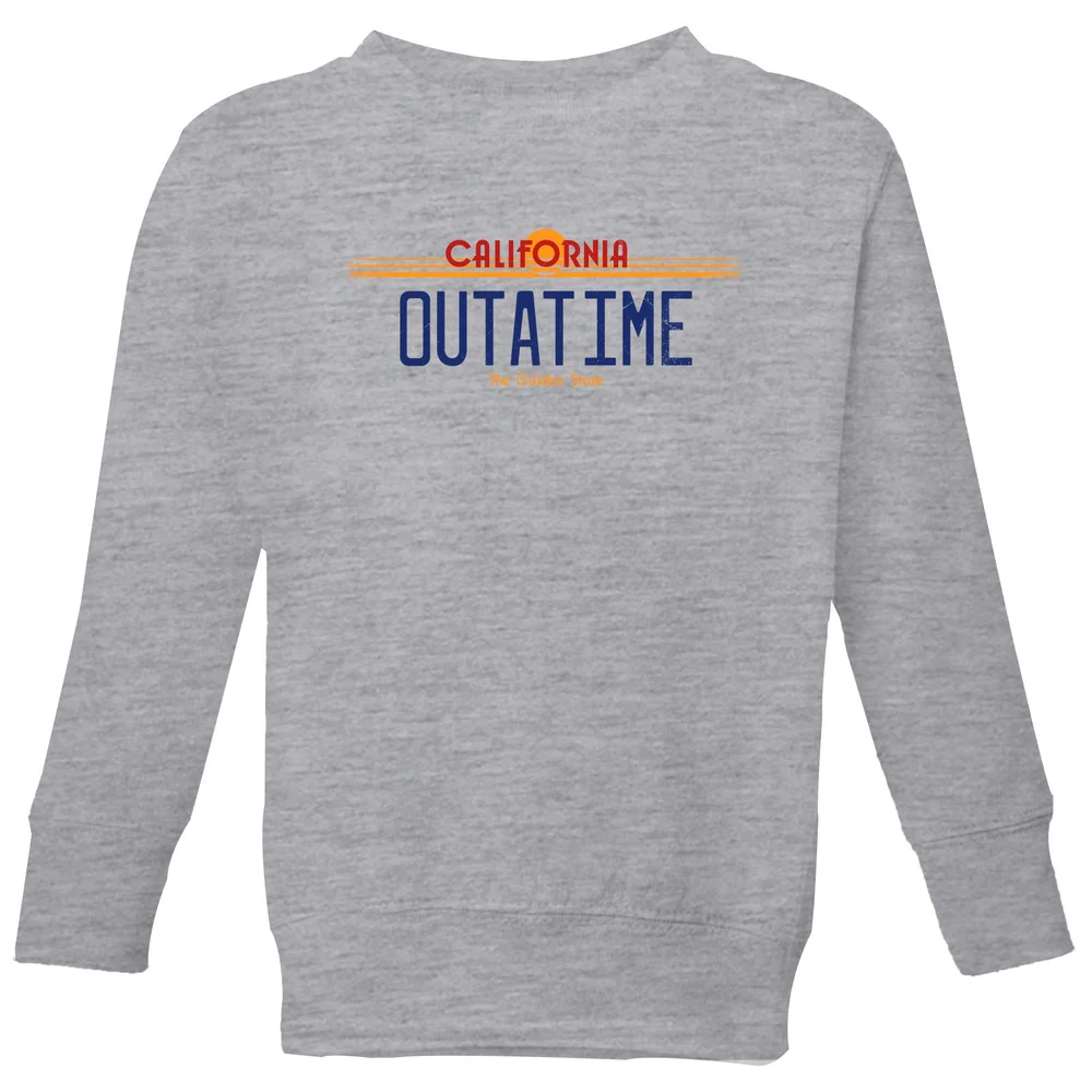 Back To The Future Outatime Plate Kids' Sweatshirt - Grey - 11-12 ans Image 1
