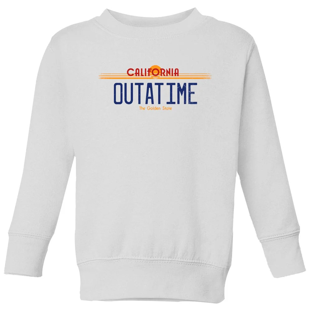 Back To The Future Outatime Plate Kids' Sweatshirt - White - 3-4 ans Image 1