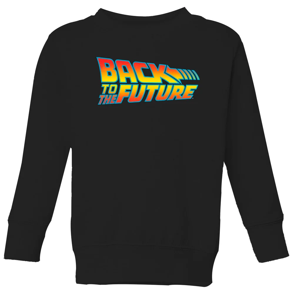 Back To The Future Classic Logo Kids' Sweatshirt - Black - 3-4 ans Image 1