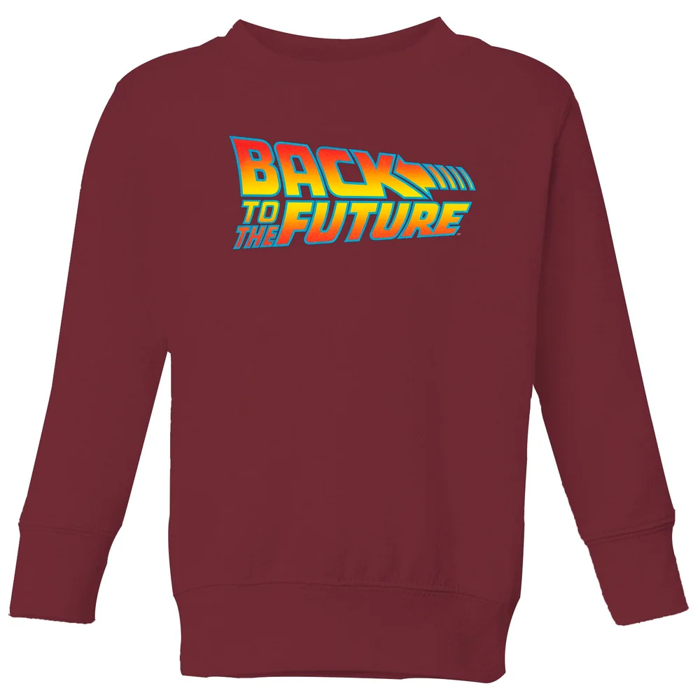 Back To The Future Classic Logo Kids' Sweatshirt - Burgundy - 3-4 ans Image 1