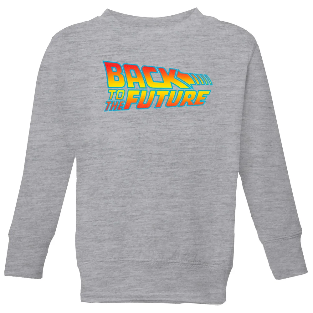 Back To The Future Classic Logo Kids' Sweatshirt - Grey - 3-4 ans Image 1