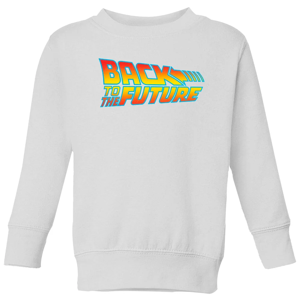 Back To The Future Classic Logo Kids' Sweatshirt - White - 11-12 ans Image 1