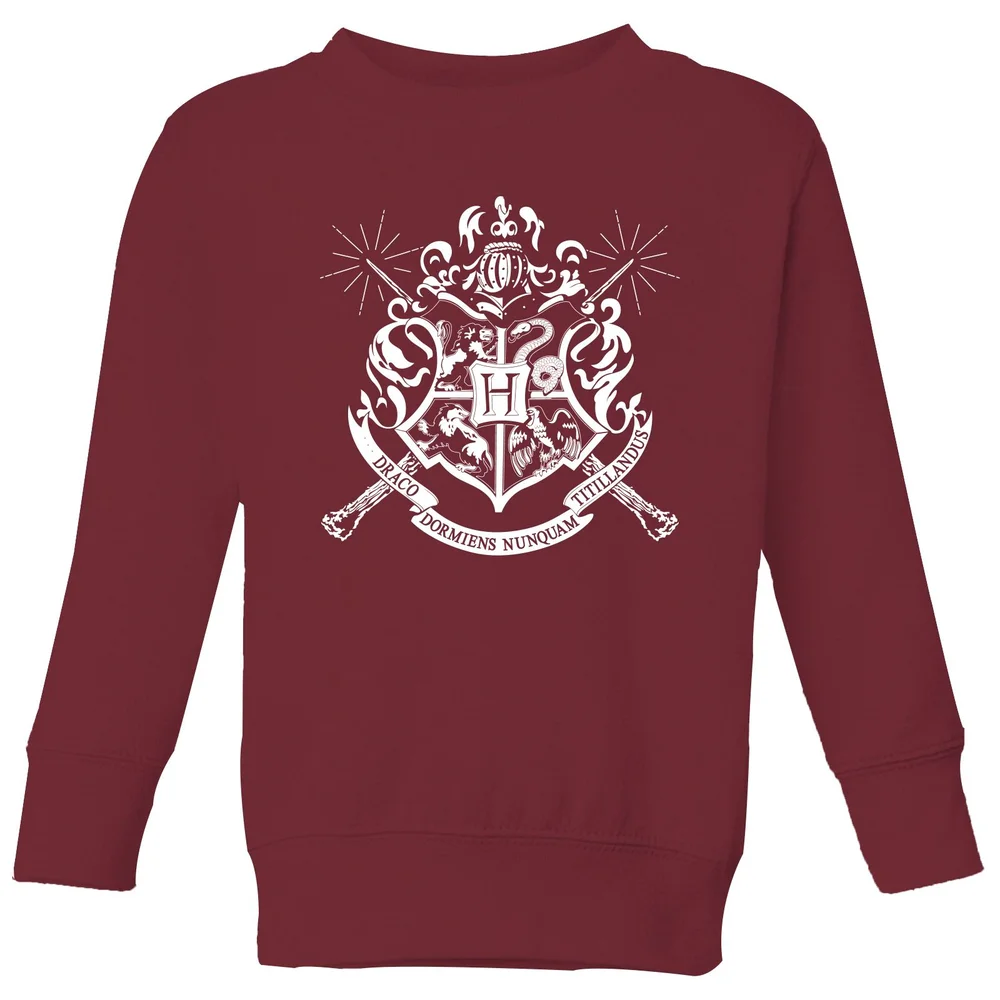 Harry Potter Hogwarts House Crest Kids' Sweatshirt - Burgundy - 9-10 ans Image 1