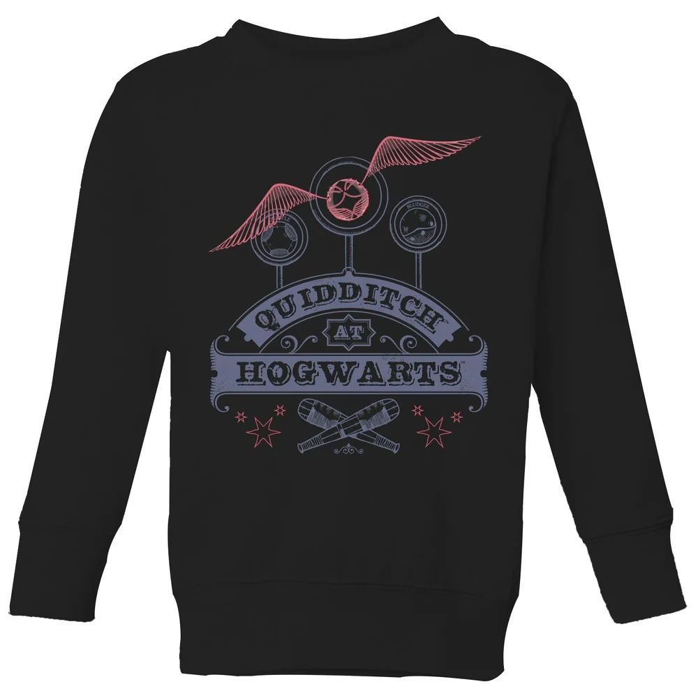 Harry Potter Quidditch At Hogwarts Kids' Sweatshirt - Black - 3-4 ans Image 1