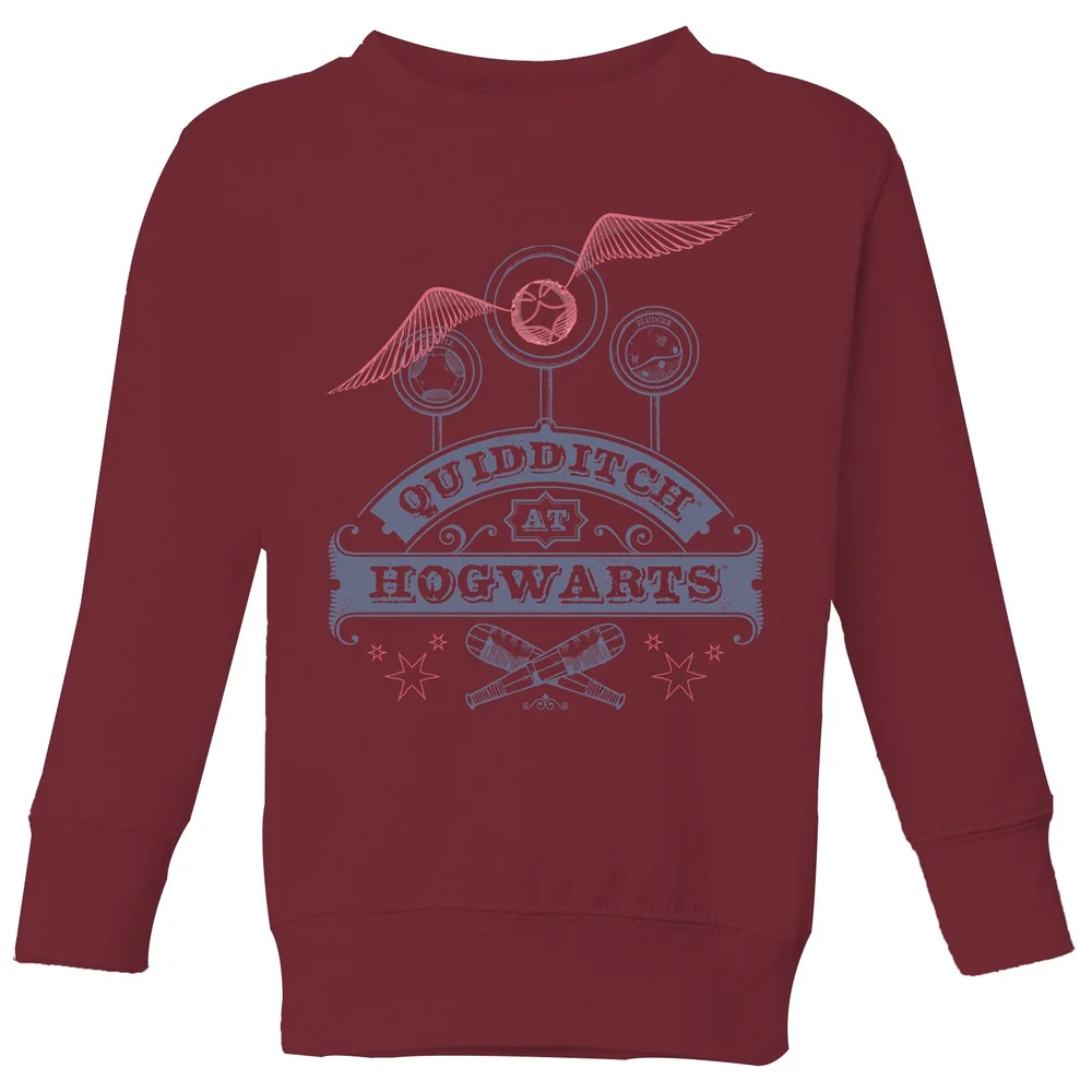 Harry Potter Quidditch At Hogwarts Kids' Sweatshirt - Burgundy - 3-4 ans Image 1