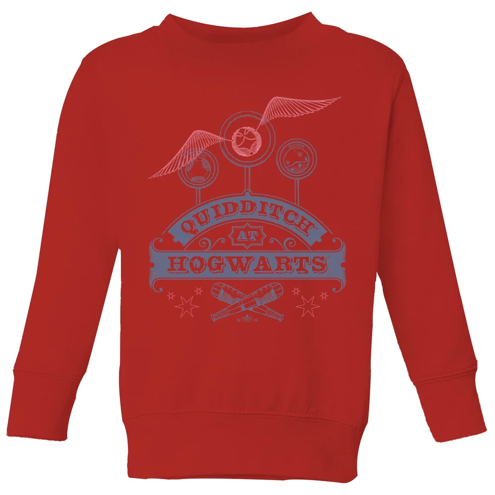 Harry Potter Quidditch At Hogwarts Kids' Sweatshirt - Red - 3-4 ans Image 1
