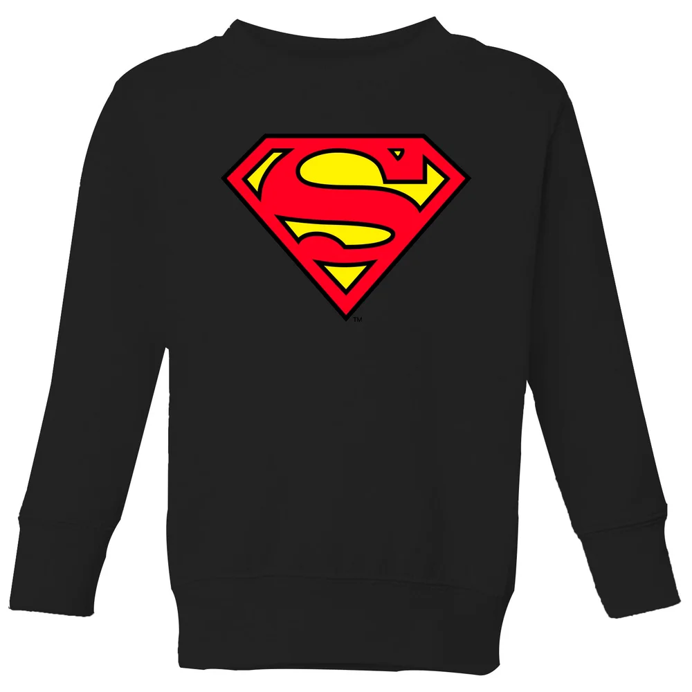 Official Superman Shield Kids' Sweatshirt - Black - 3-4 ans Image 1