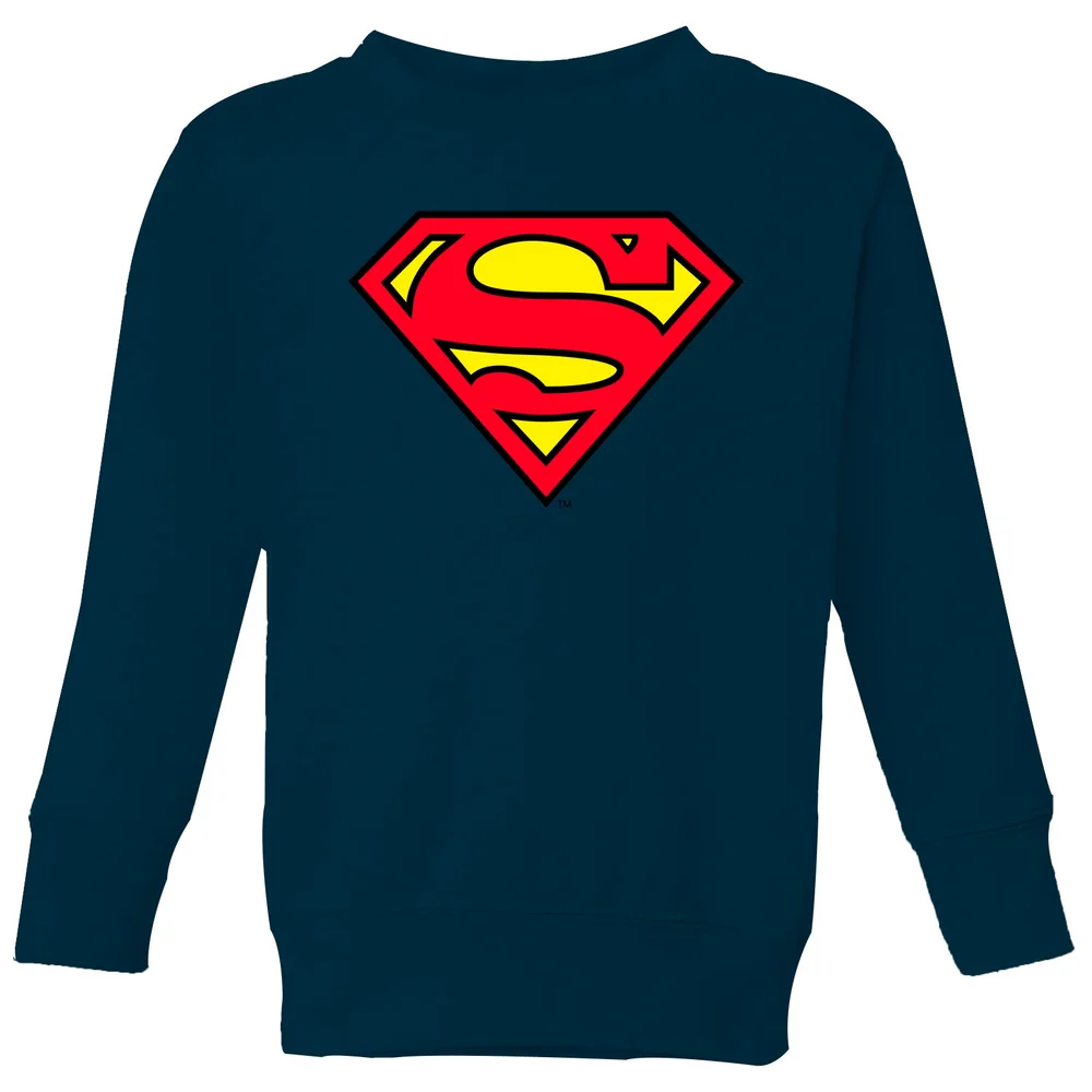 Official Superman Shield Kids' Sweatshirt - Navy - 3-4 ans Image 1