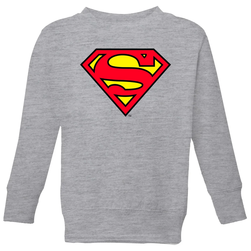 Official Superman Shield Kids' Sweatshirt - Grey - 3-4 ans Image 1