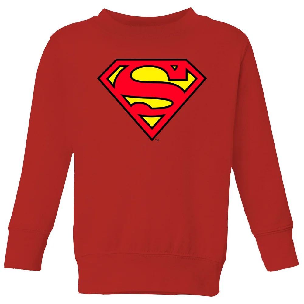 Official Superman Shield Kids' Sweatshirt - Red - 3-4 ans Image 1