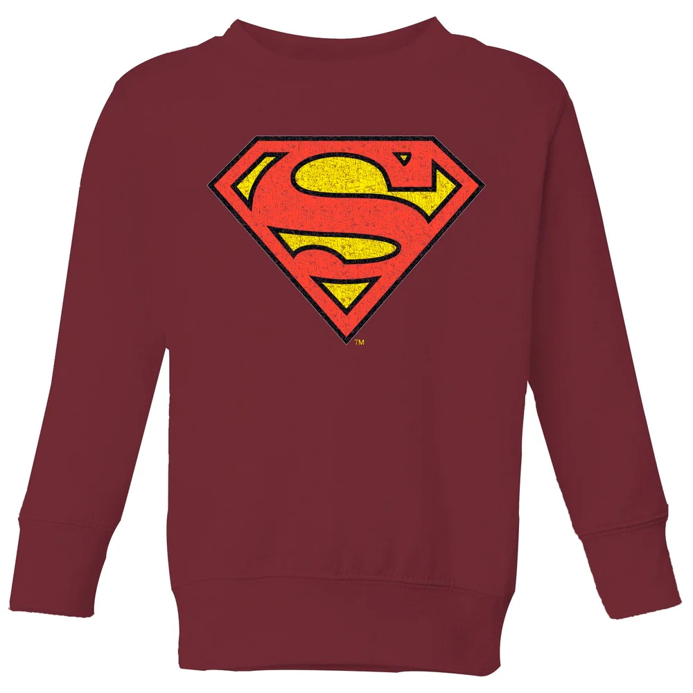 Official Superman Crackle Logo Kids' Sweatshirt - Burgundy - 3-4 ans Image 1