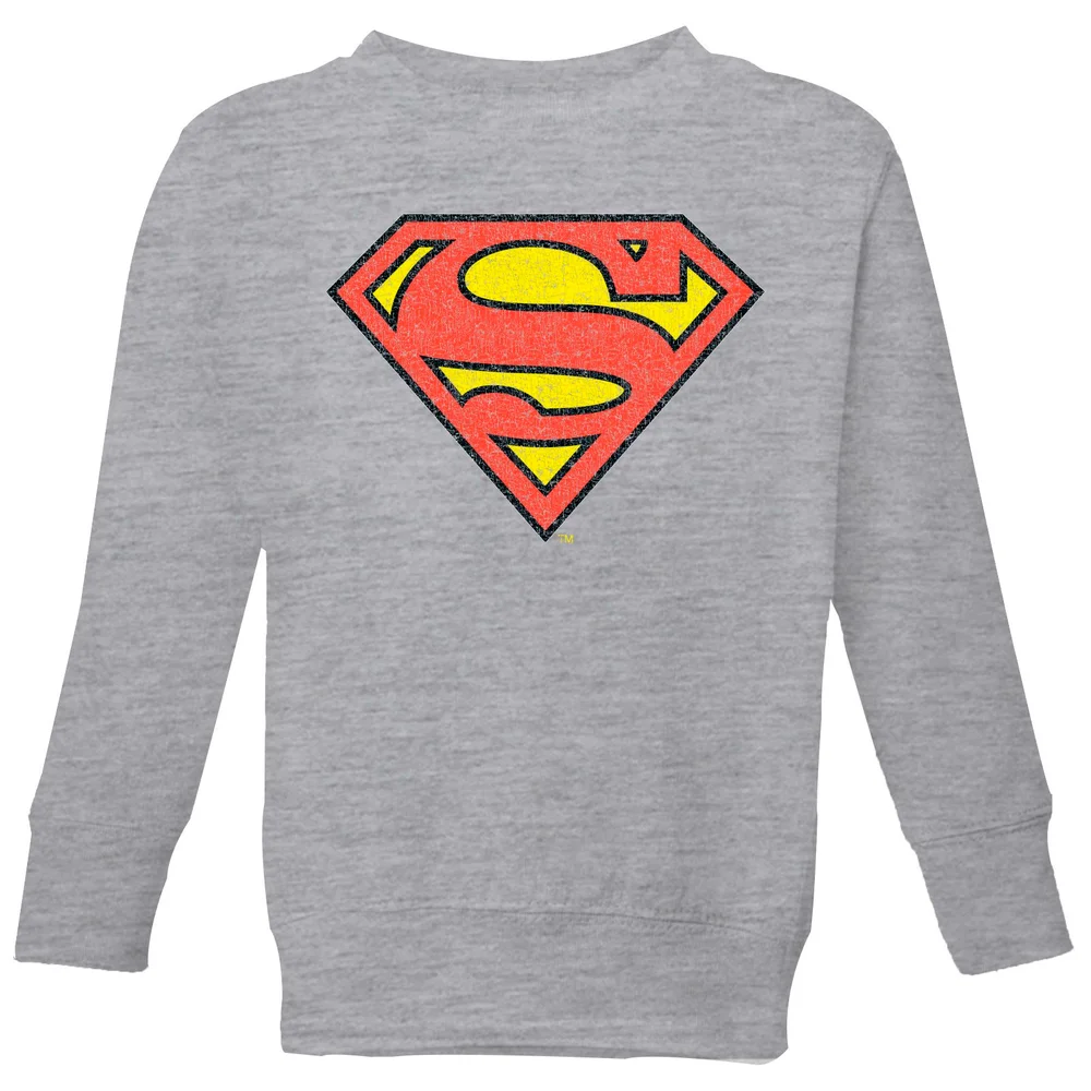 Official Superman Crackle Logo Kids' Sweatshirt - Grey - 3-4 ans Image 1
