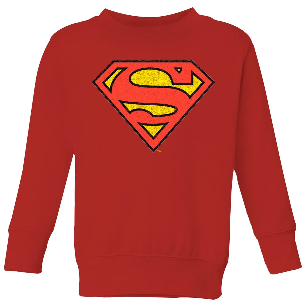 Official Superman Crackle Logo Kids' Sweatshirt - Red - 3-4 ans Image 1