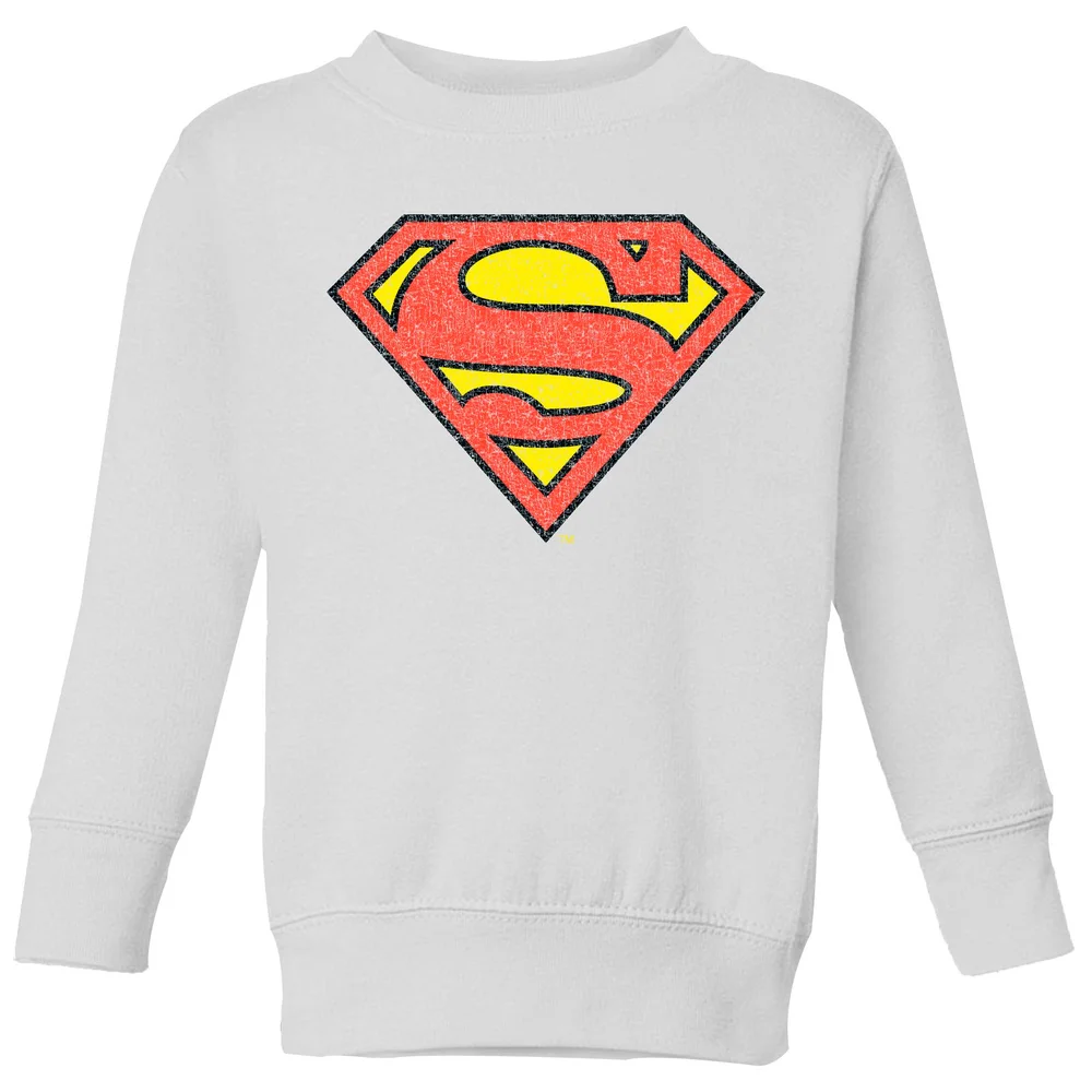Official Superman Crackle Logo Kids' Sweatshirt - White - 3-4 ans Image 1