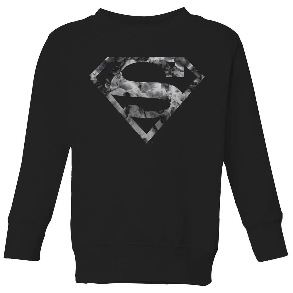 Marble Superman Logo Kids' Sweatshirt - Black - 3-4 ans Image 1