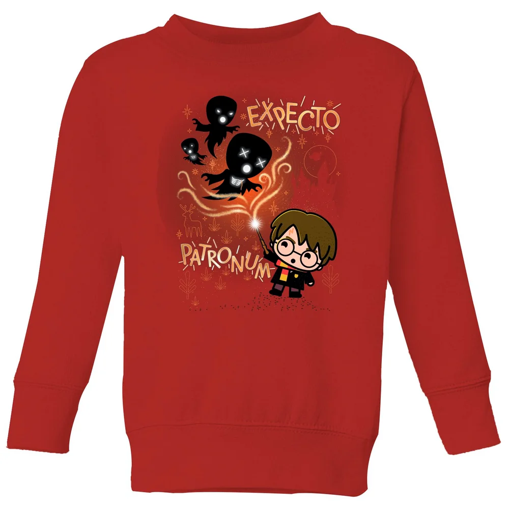 Harry Potter Kids Expecto Patronum Kids' Sweatshirt - Red - 3-4 ans Image 1