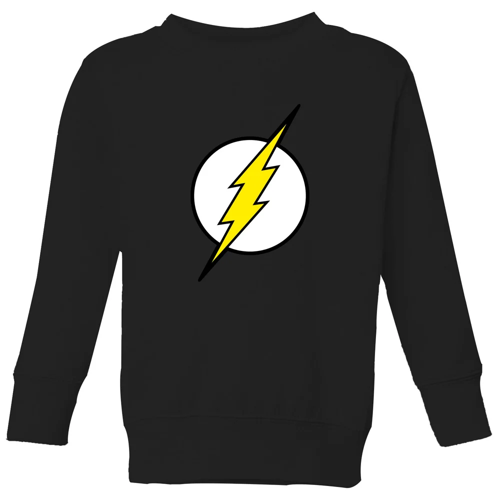 Justice League Flash Logo Kids' Sweatshirt - Black - 3-4 ans Image 1