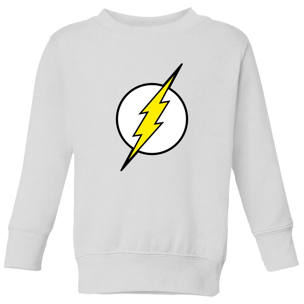 Justice League Flash Logo Kids' Sweatshirt - White - 3-4 ans Image 1