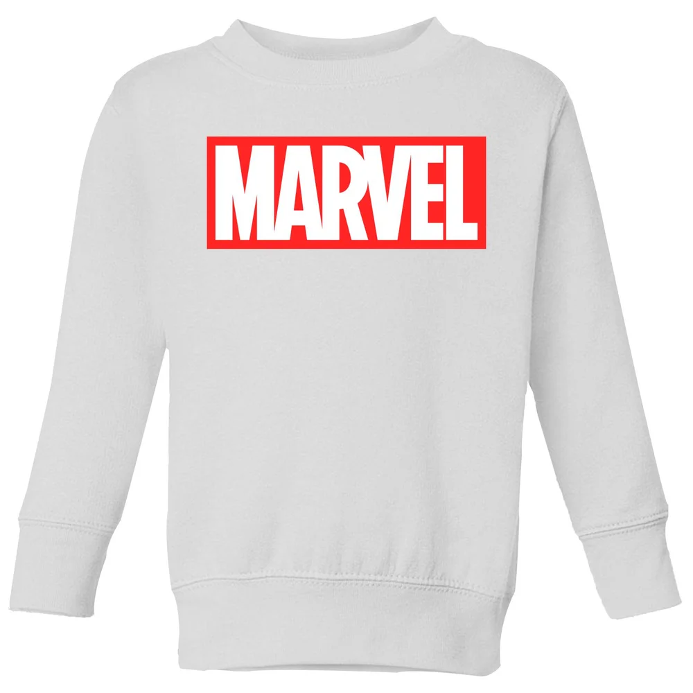 Marvel Logo Kids' Sweatshirt - White - 3-4 ans Image 1