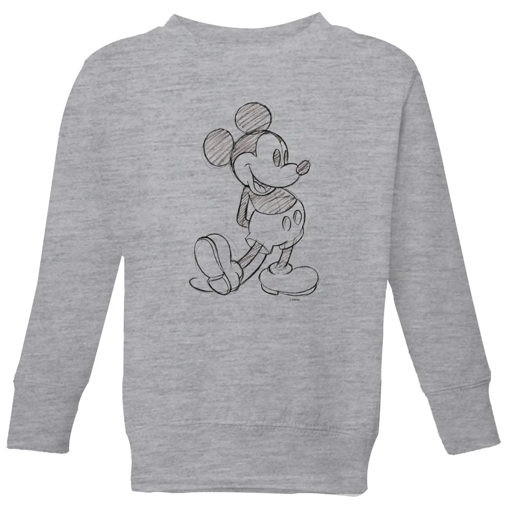 Disney Mickey Mouse Sketch Kids' Sweatshirt - Grey - 3-4 ans Image 1