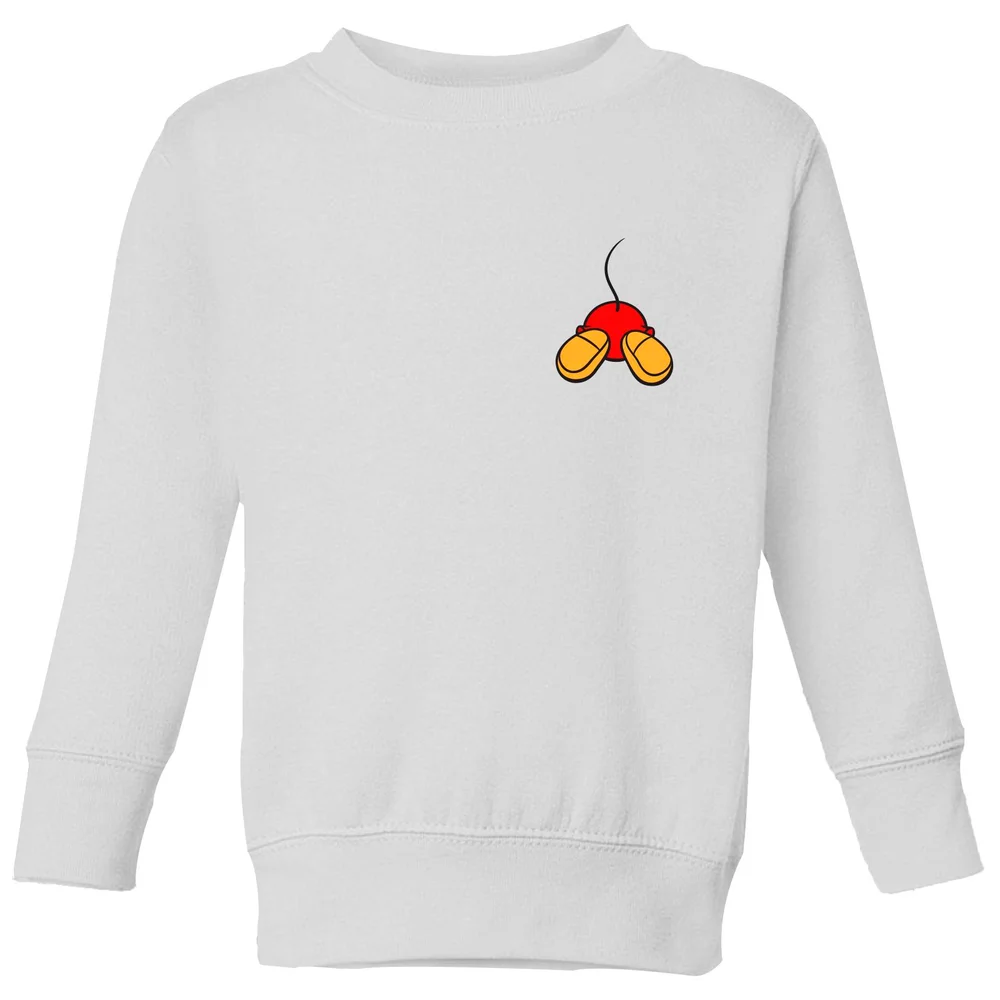 Disney Mickey Mouse Backside Kids' Sweatshirt - White - 3-4 ans Image 1