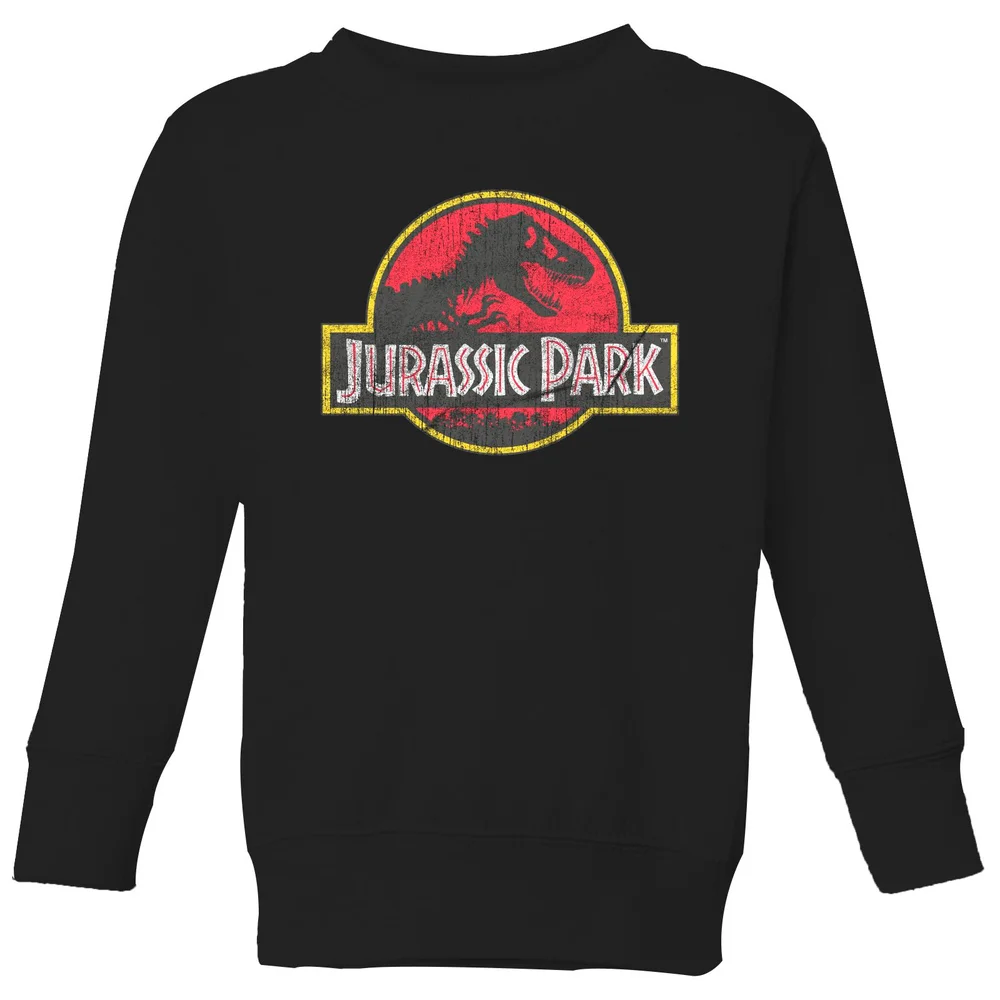 Jurassic Park Logo Vintage Kids' Sweatshirt - Black - 3-4 ans Image 1