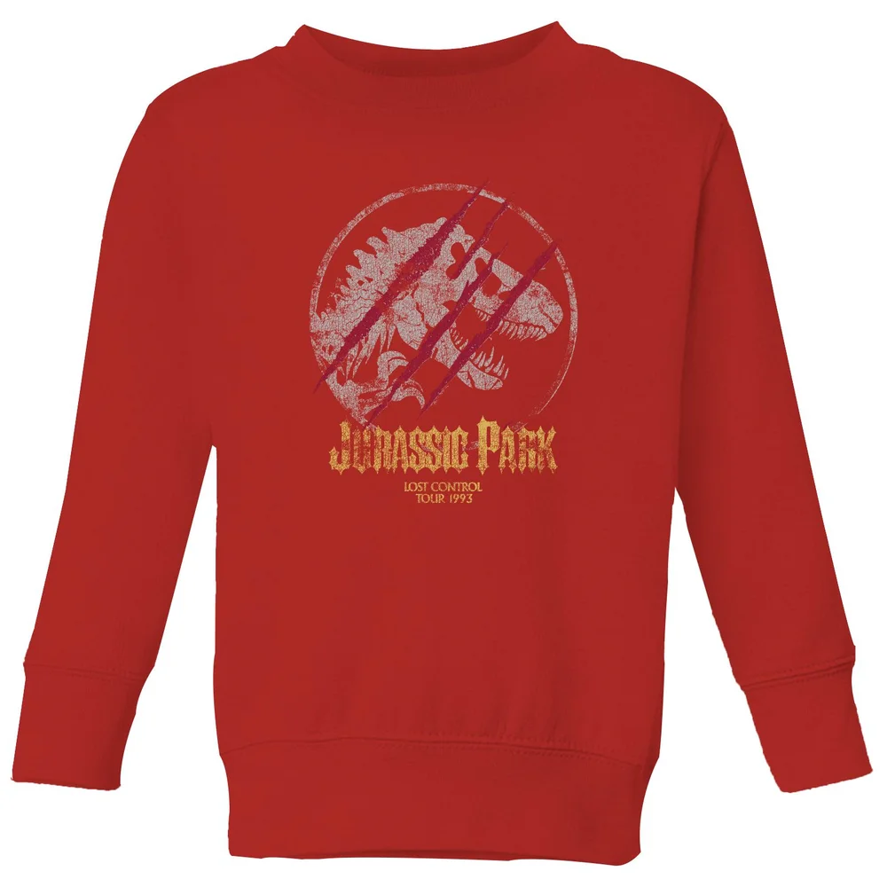 Jurassic Park Lost Control Kids' Sweatshirt - Red - 3-4 ans Image 1