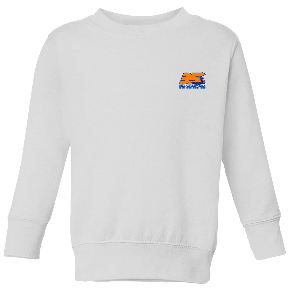 Back To The Future 35 Hill Valley Front Kids' Sweatshirt - White - 3-4 ans Image 1