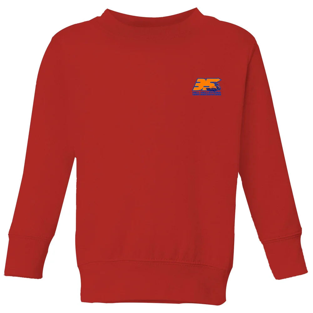 Back To The Future 35 Hill Valley Front Kids' Sweatshirt - Red - 3-4 ans Image 1