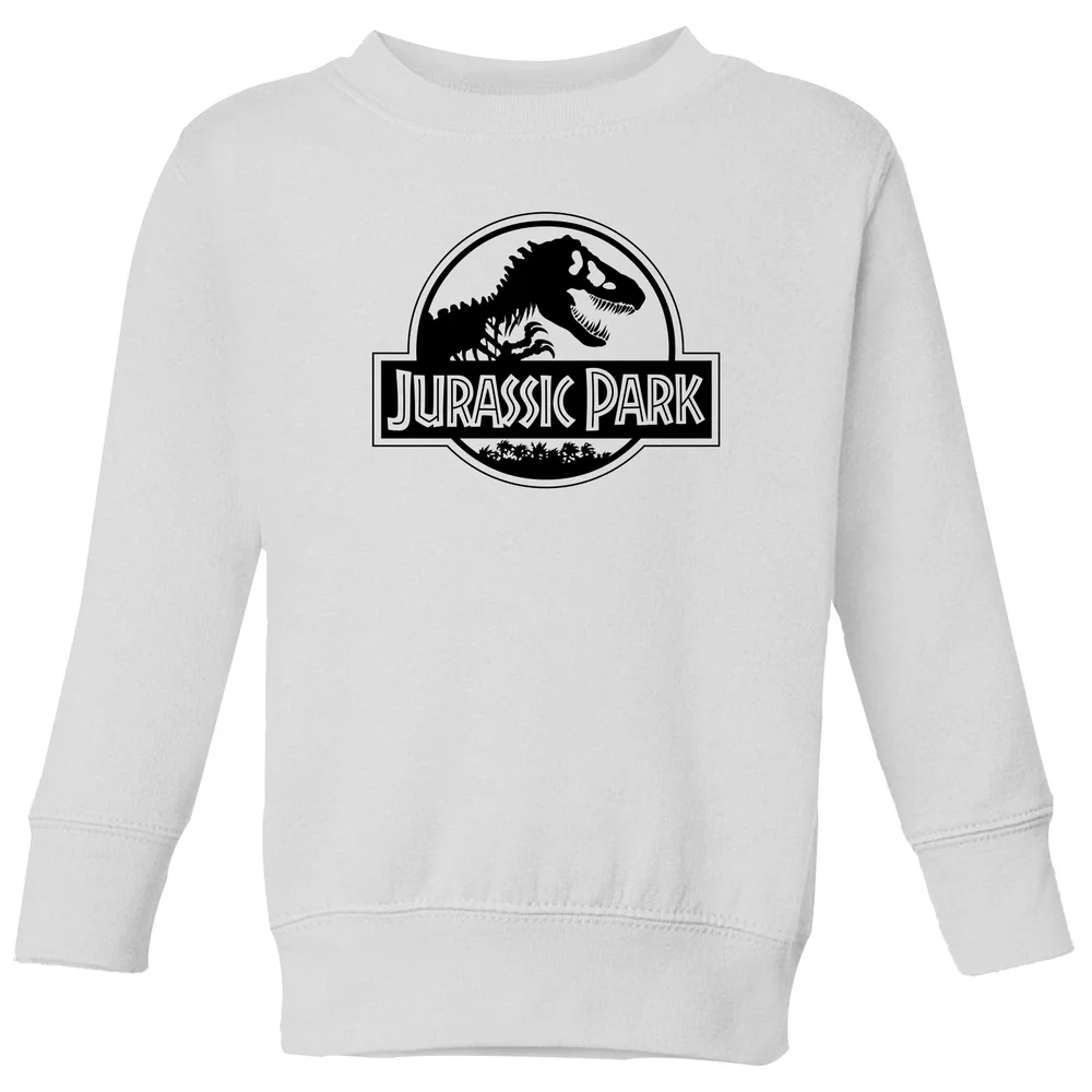 Jurassic Park Logo Kids' Sweatshirt - White - 5-6 ans Image 1