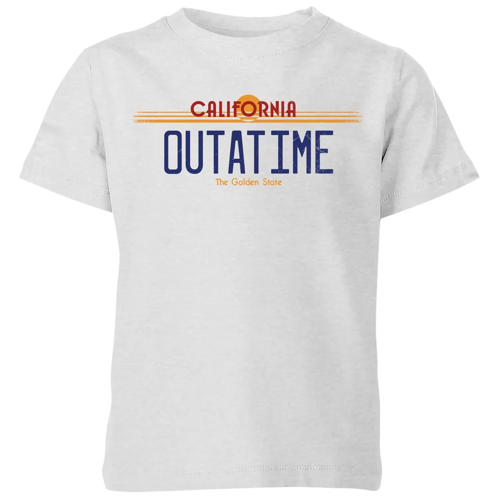 Back To The Future Outatime Plate Kids' T-Shirt - Grey - 3-4 ans Image 1