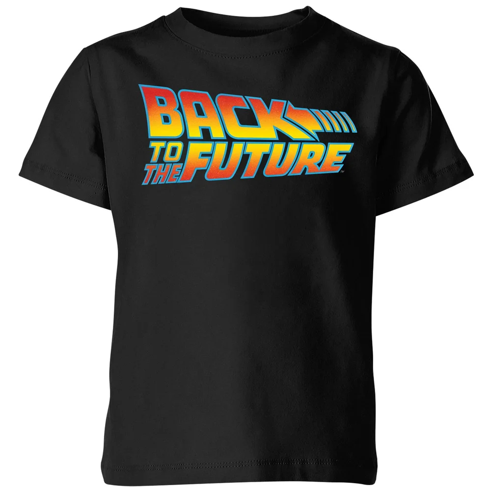 Back To The Future Classic Logo Kids' T-Shirt - Black - 3-4 ans Image 1