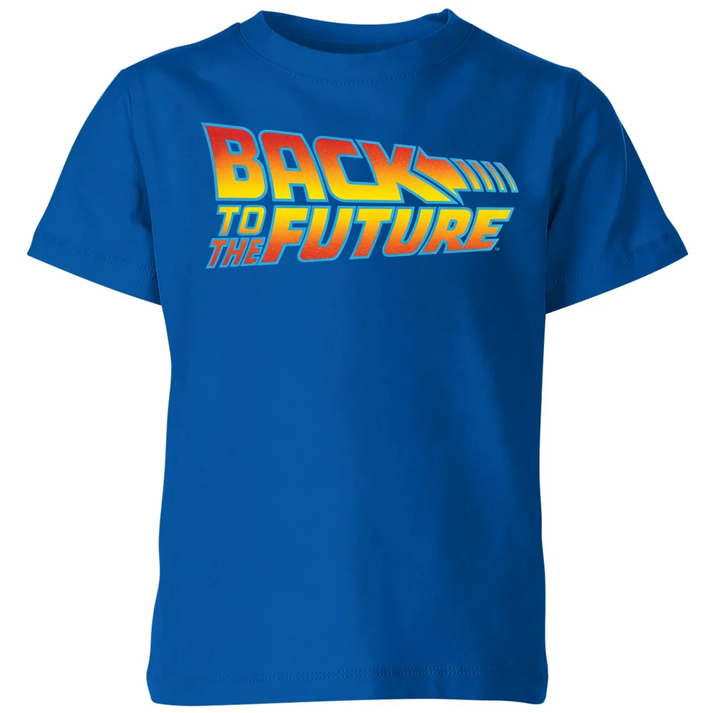 Back To The Future Classic Logo Kids' T-Shirt - Blue - 3-4 ans Image 1