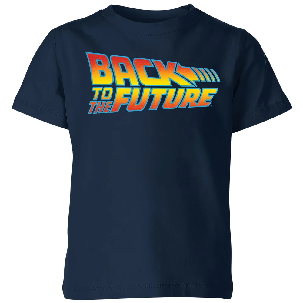 Back To The Future Classic Logo Kids' T-Shirt - Navy - 3-4 ans Image 1