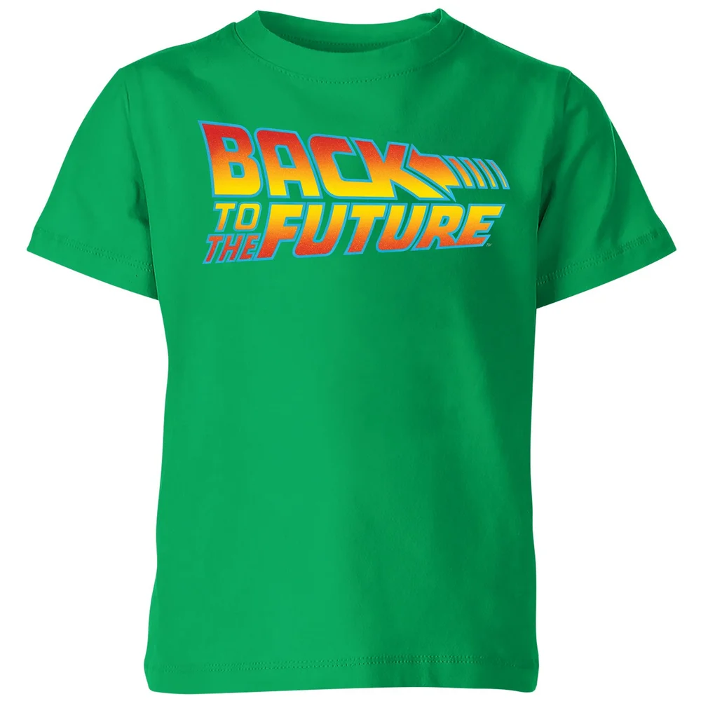 Back To The Future Classic Logo Kids' T-Shirt - Green - 3-4 ans Image 1