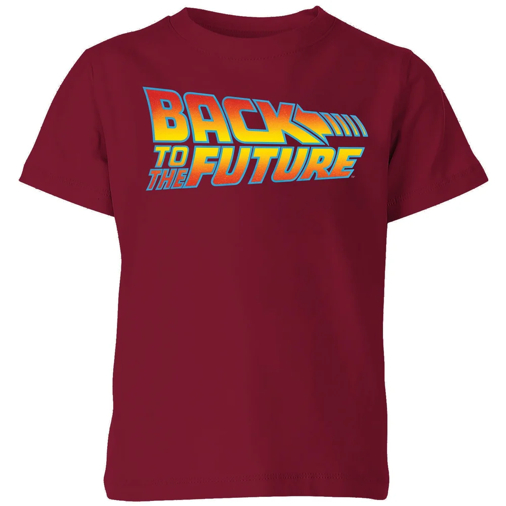 Back To The Future Classic Logo Kids' T-Shirt - Burgundy - 3-4 ans Image 1