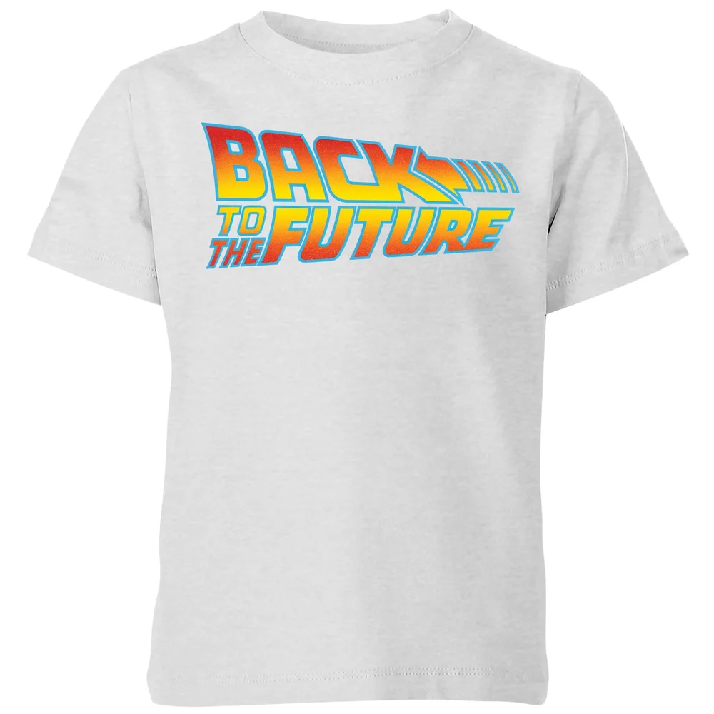 Back To The Future Classic Logo Kids' T-Shirt - Grey - 3-4 ans Image 1